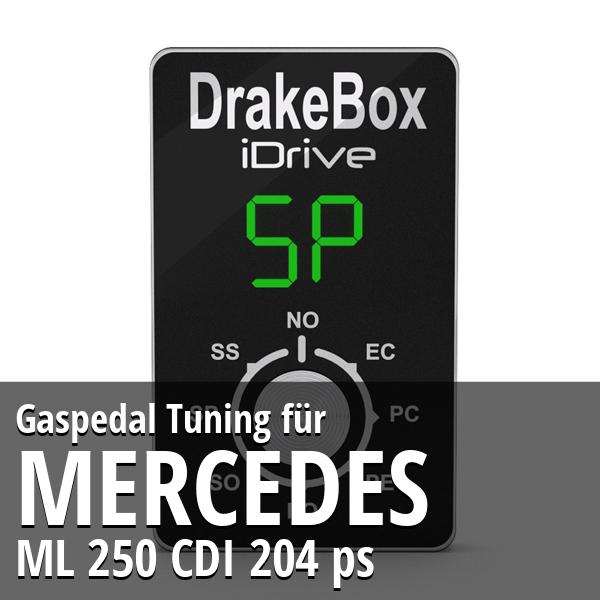 Gaspedal Tuning Mercedes ML 250 CDI 204 ps