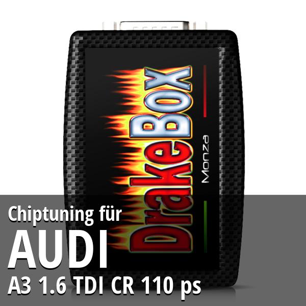 Chiptuning Audi A3 1.6 TDI CR 110 ps